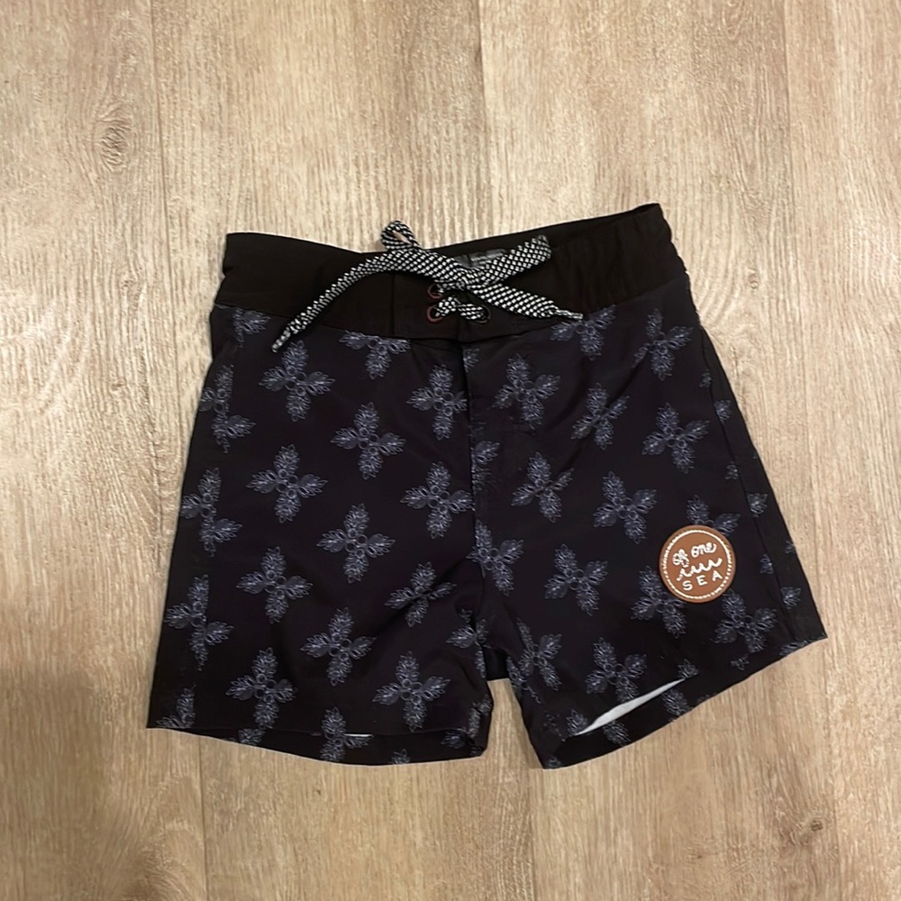 Of One Sea Black boardshorts